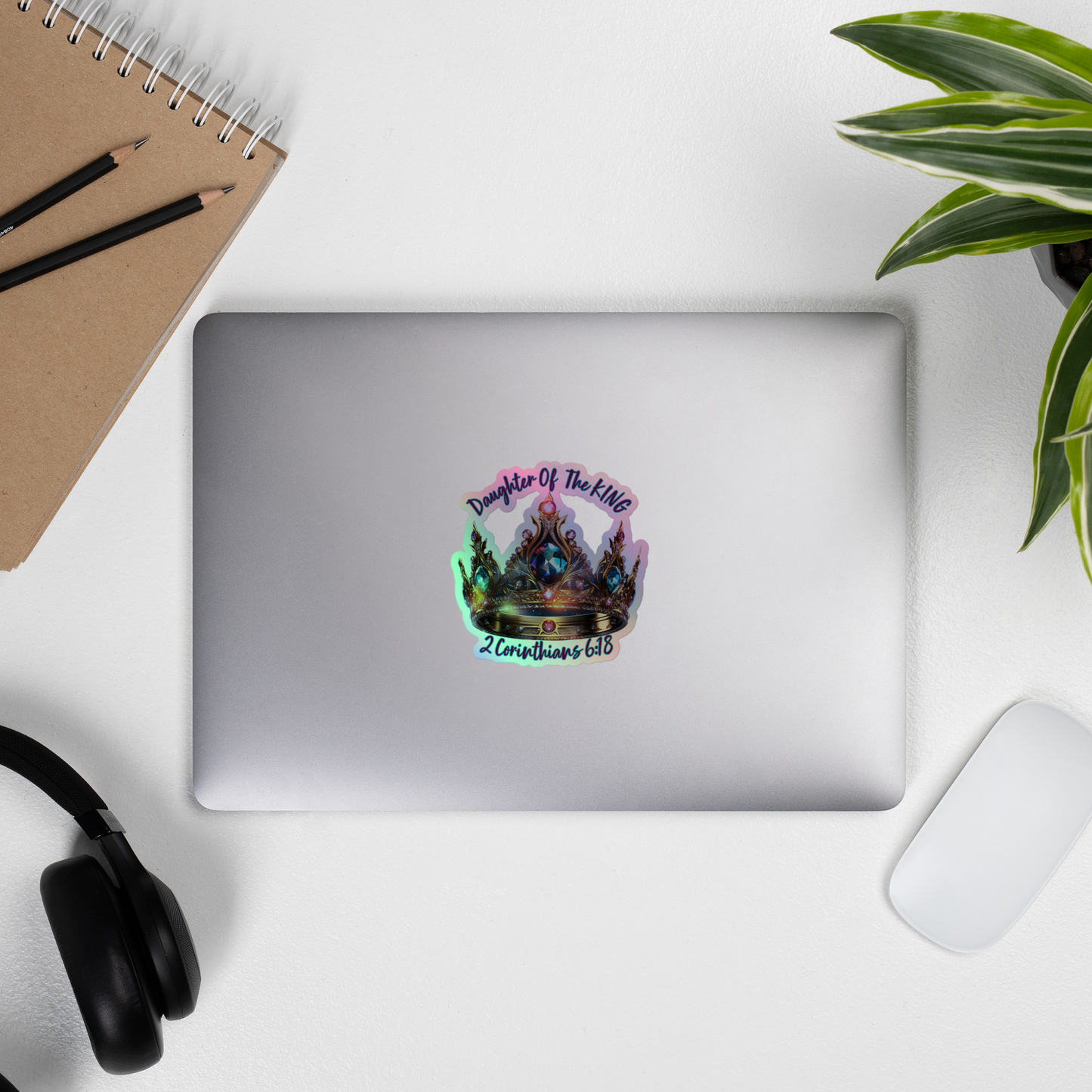 Daughter Of The King Holographic stickers