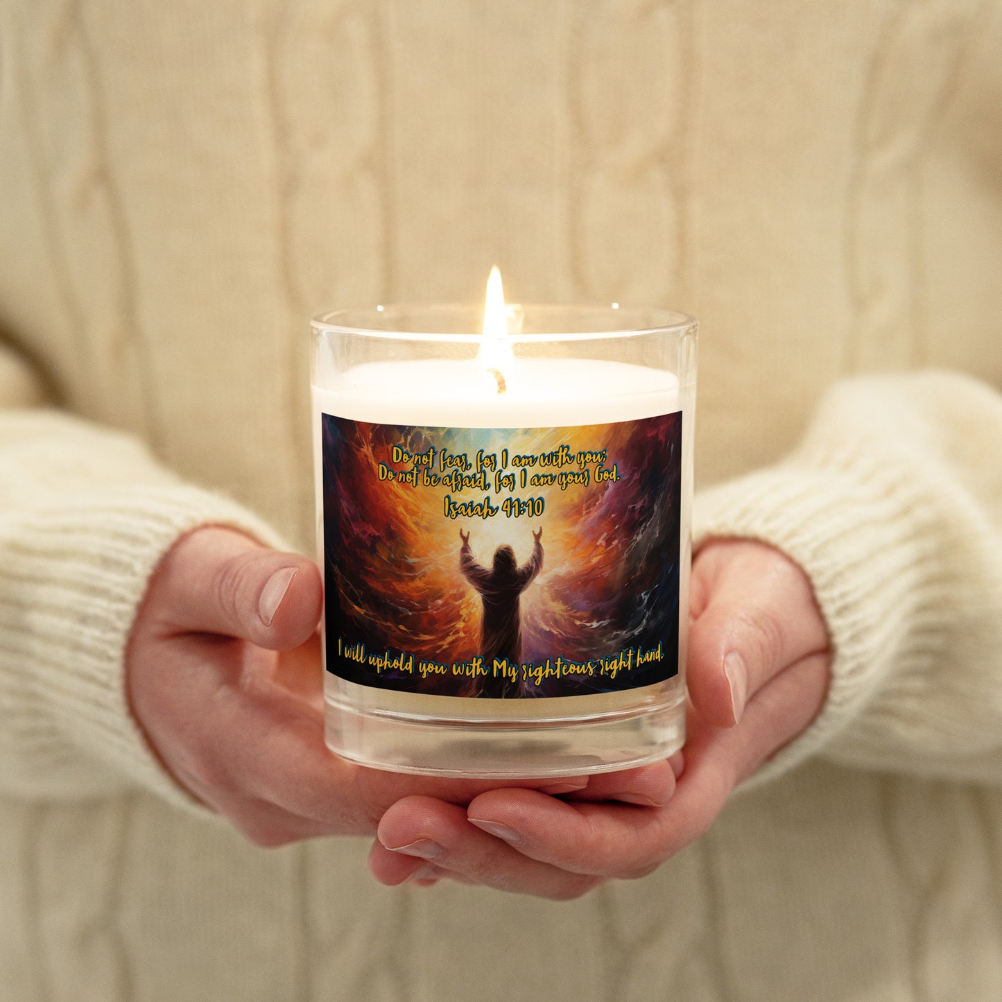 Do Not Fear Glass jar soy wax candle
