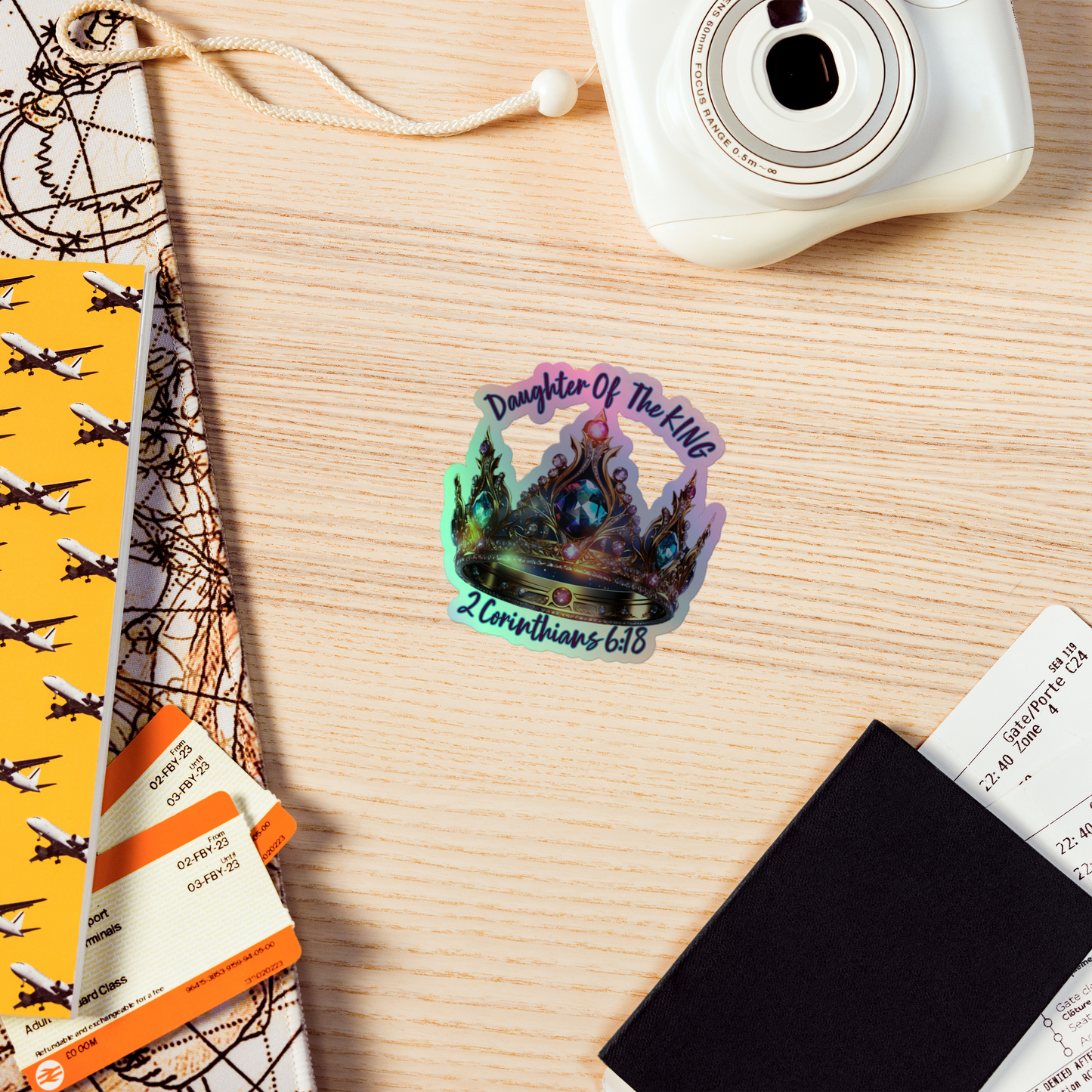 Daughter Of The King Holographic stickers