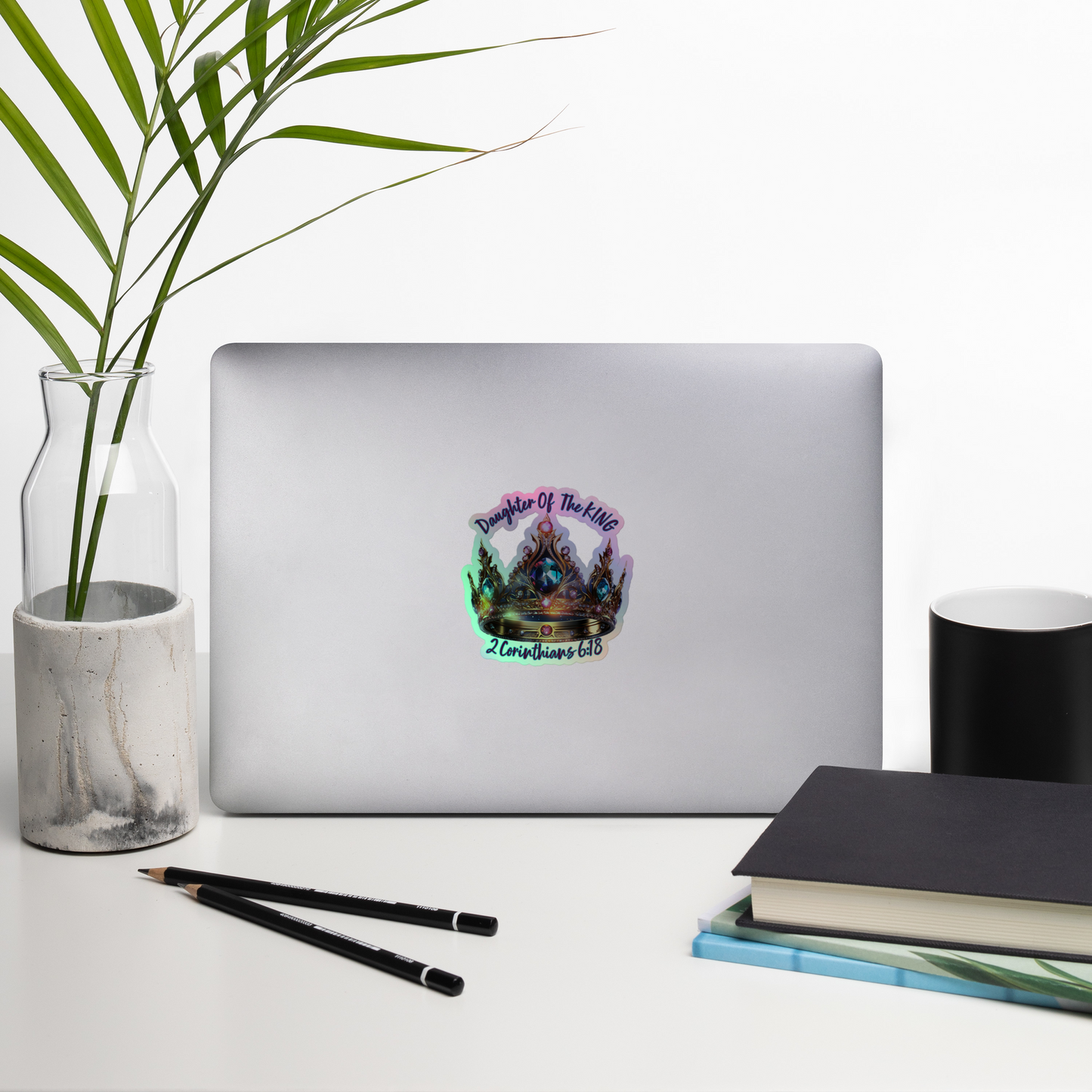 Daughter Of The King Holographic stickers