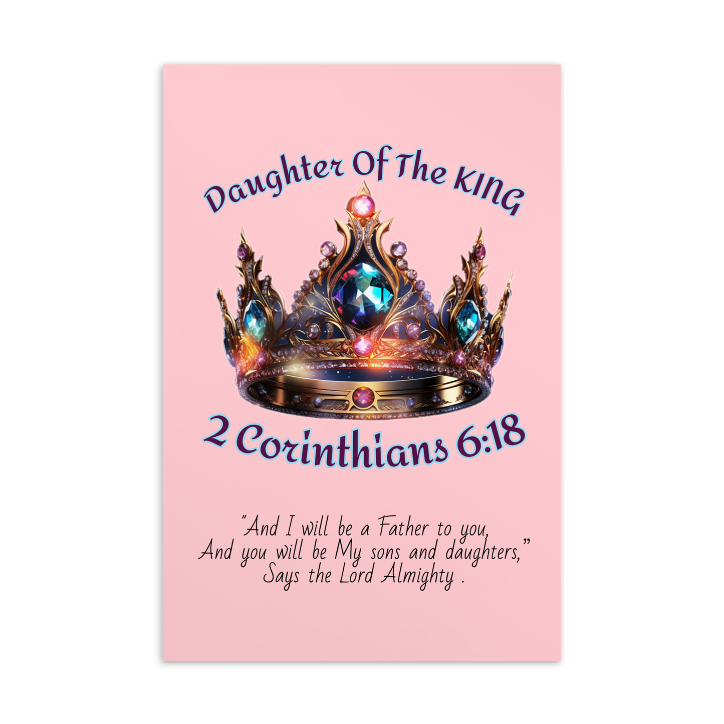 Daughter Of The King Standard Postcard
