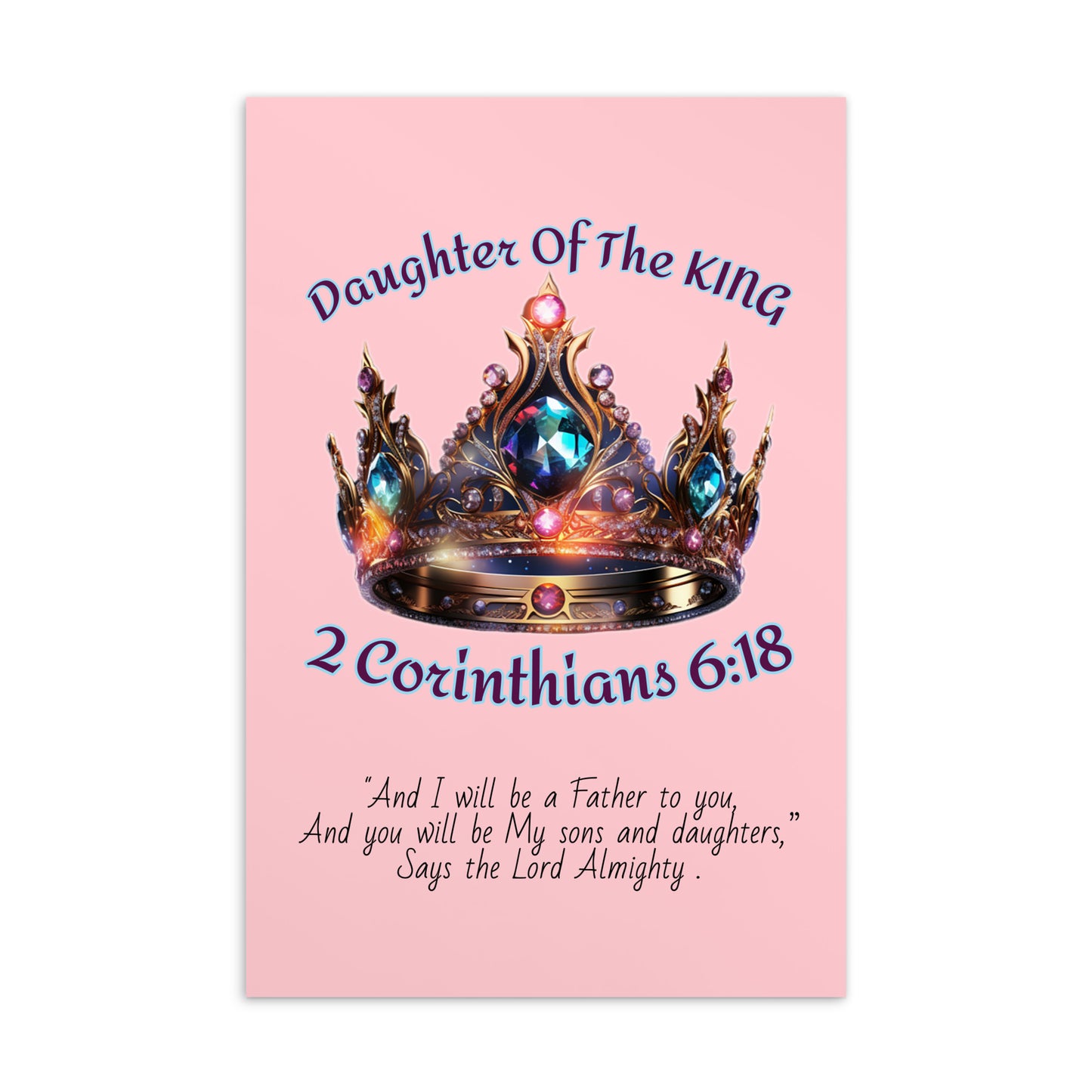 Daughter Of The King Standard Postcard